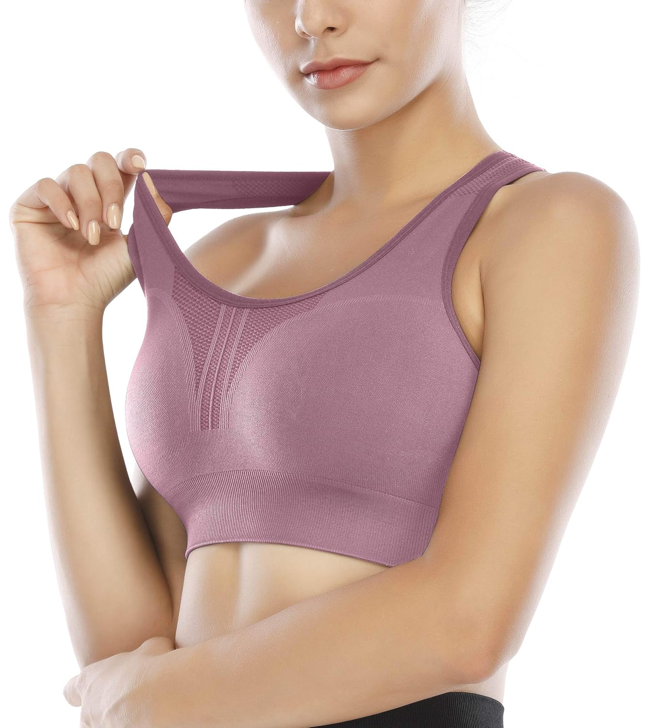 Heathyoga High Impact Sports Bras for Women High Support Padded Sports Bra Workout Bras for Women Racerback Bra for Yoga