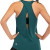ICTIVE Womens Cross Backless Workout Tops for Women Racerback Tank Tops Open Back Running Muscle Tank Yoga Shirts