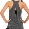 ICTIVE Womens Cross Backless Workout Tops for Women Racerback Tank Tops Open Back Running Muscle Tank Yoga Shirts