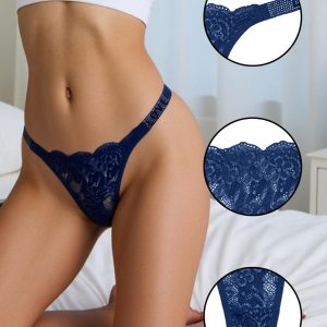 Lace Thongs for Women Cotton Womens Underwear Pack Sexy Underwear T Back Stretch Womens Thongs Underwear 12 Pack