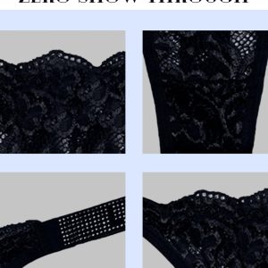 Lace Thongs for Women Cotton Womens Underwear Pack Sexy Underwear T Back Stretch Womens Thongs Underwear 12 Pack