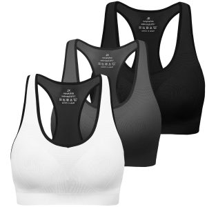 MIRITY Women Racerback Sports Bras - High Impact Workout Gym Activewear Bra