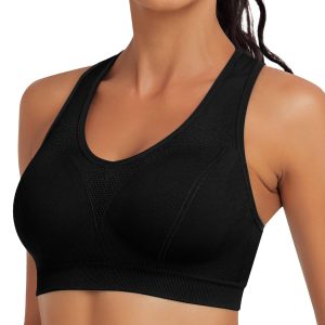 MIRITY Women Racerback Sports Bras - High Impact Workout Gym Activewear Bra