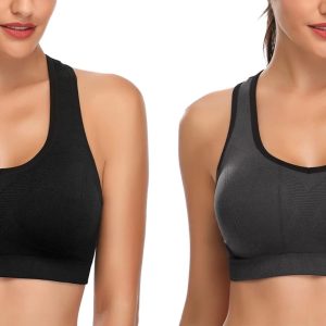 MIRITY Women Racerback Sports Bras - High Impact Workout Gym Activewear Bra