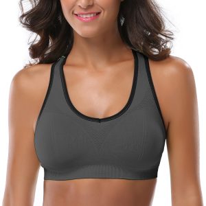 MIRITY Women Racerback Sports Bras - High Impact Workout Gym Activewear Bra