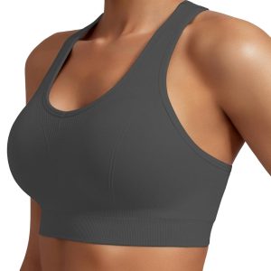 MIRITY Women Racerback Sports Bras - High Impact Workout Gym Activewear Bra