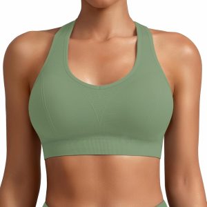 MIRITY Women Racerback Sports Bras - High Impact Workout Gym Activewear Bra