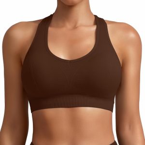 MIRITY Women Racerback Sports Bras - High Impact Workout Gym Activewear Bra