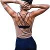 OYANUS Womens Summer Workout Tops Sexy Backless Yoga Shirts Open Back Activewear Running Sports Gym Tank Tops