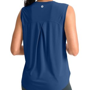 SANTINY Women's Sleeveless Workout Tops Breathable Lightweight Active Tennis Yoga Shirts Athletic Running Tank Tops for Women