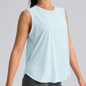 SANTINY Women's Sleeveless Workout Tops Breathable Lightweight Active Tennis Yoga Shirts Athletic Running Tank Tops for Women