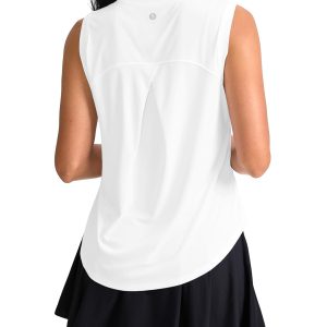 SANTINY Women's Sleeveless Workout Tops Breathable Lightweight Active Tennis Yoga Shirts Athletic Running Tank Tops for Women