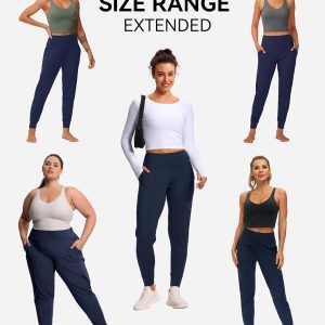 THE GYM PEOPLE Women's Joggers Pants Lightweight Athletic Leggings Tapered Lounge Pants for Workout, Yoga, Running