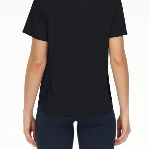 THE GYM PEOPLE Women's Short Sleeve Workout Shirts Breathable Yoga T-Shirts with Side Slits Athletic Tee Tops