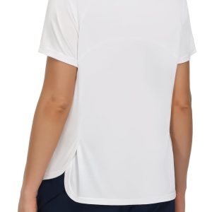 THE GYM PEOPLE Women's Short Sleeve Workout Shirts Breathable Yoga T-Shirts with Side Slits Athletic Tee Tops