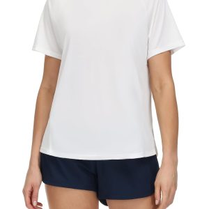 THE GYM PEOPLE Women's Short Sleeve Workout Shirts Breathable Yoga T-Shirts with Side Slits Athletic Tee Tops