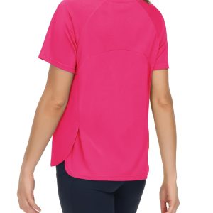 THE GYM PEOPLE Women's Short Sleeve Workout Shirts Breathable Yoga T-Shirts with Side Slits Athletic Tee Tops