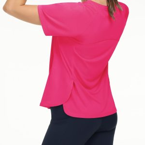 THE GYM PEOPLE Women's Short Sleeve Workout Shirts Breathable Yoga T-Shirts with Side Slits Athletic Tee Tops