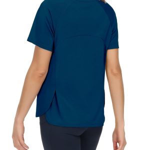 THE GYM PEOPLE Women's Short Sleeve Workout Shirts Breathable Yoga T-Shirts with Side Slits Athletic Tee Tops