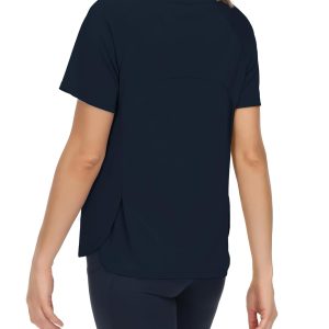 THE GYM PEOPLE Women's Short Sleeve Workout Shirts Breathable Yoga T-Shirts with Side Slits Athletic Tee Tops