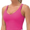 THE GYM PEOPLE Womens' Sports Bra Longline Wirefree Padded with Medium Support