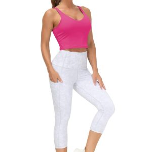 THE GYM PEOPLE Womens' Sports Bra Longline Wirefree Padded with Medium Support