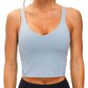 THE GYM PEOPLE Womens' Sports Bra Longline Wirefree Padded with Medium Support