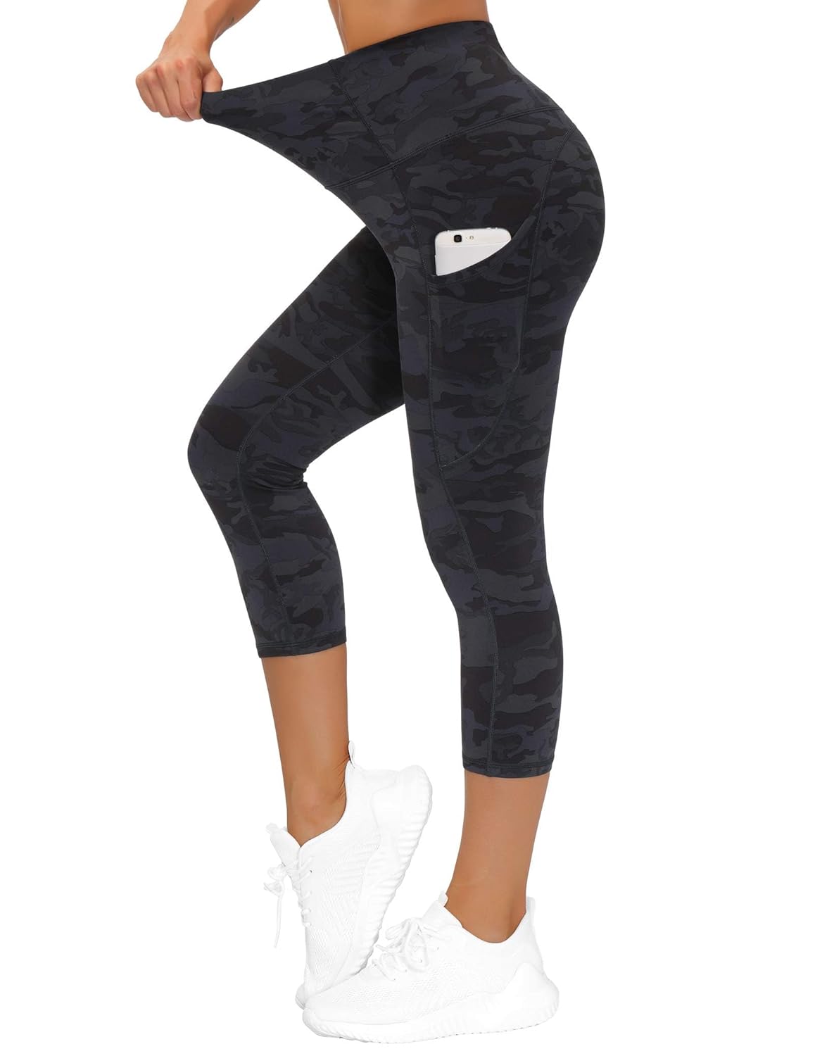 THE GYM PEOPLE Womens' Yoga Pants High Waist with Pocket Tummy Control