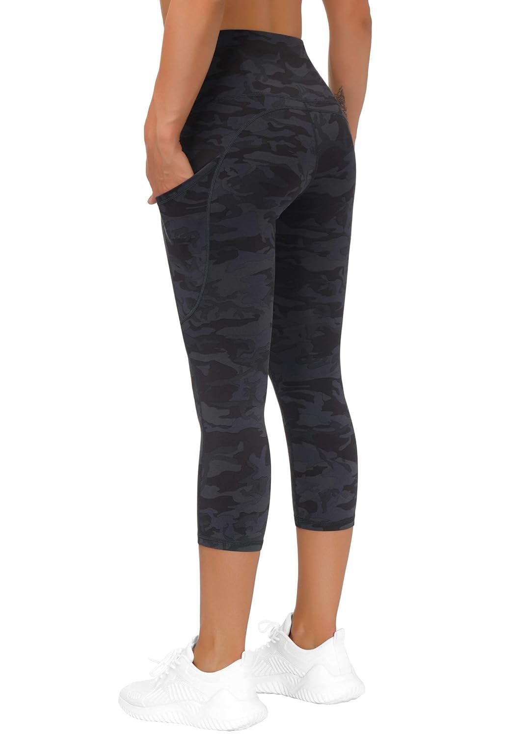 THE GYM PEOPLE Womens' Yoga Pants High Waist with Pocket Tummy Control