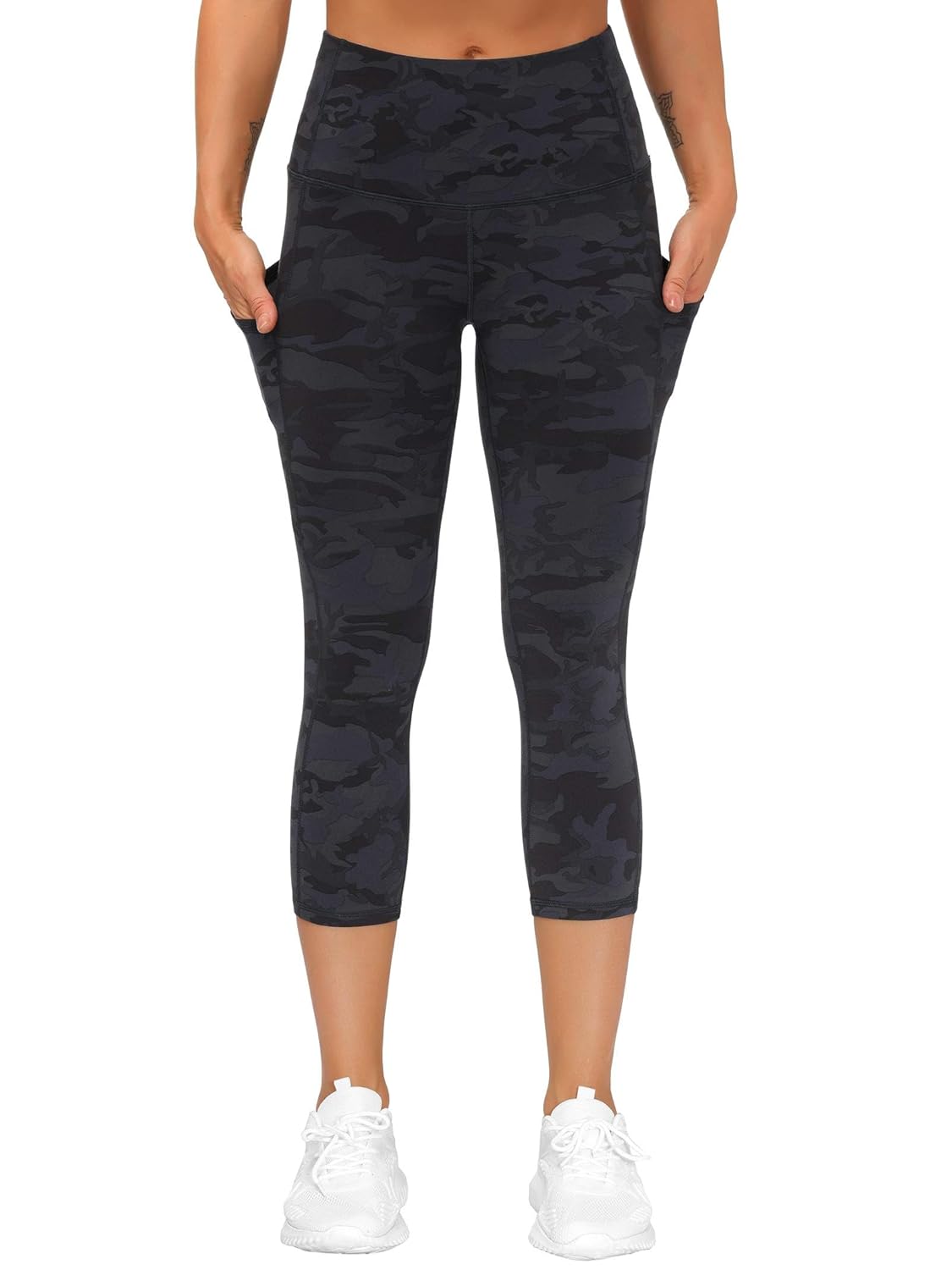 THE GYM PEOPLE Womens' Yoga Pants High Waist with Pocket Tummy Control