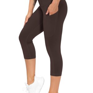 THE GYM PEOPLE Womens' Yoga Pants High Waist with Pocket Tummy Control