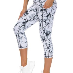 THE GYM PEOPLE Womens' Yoga Pants High Waist with Pocket Tummy Control