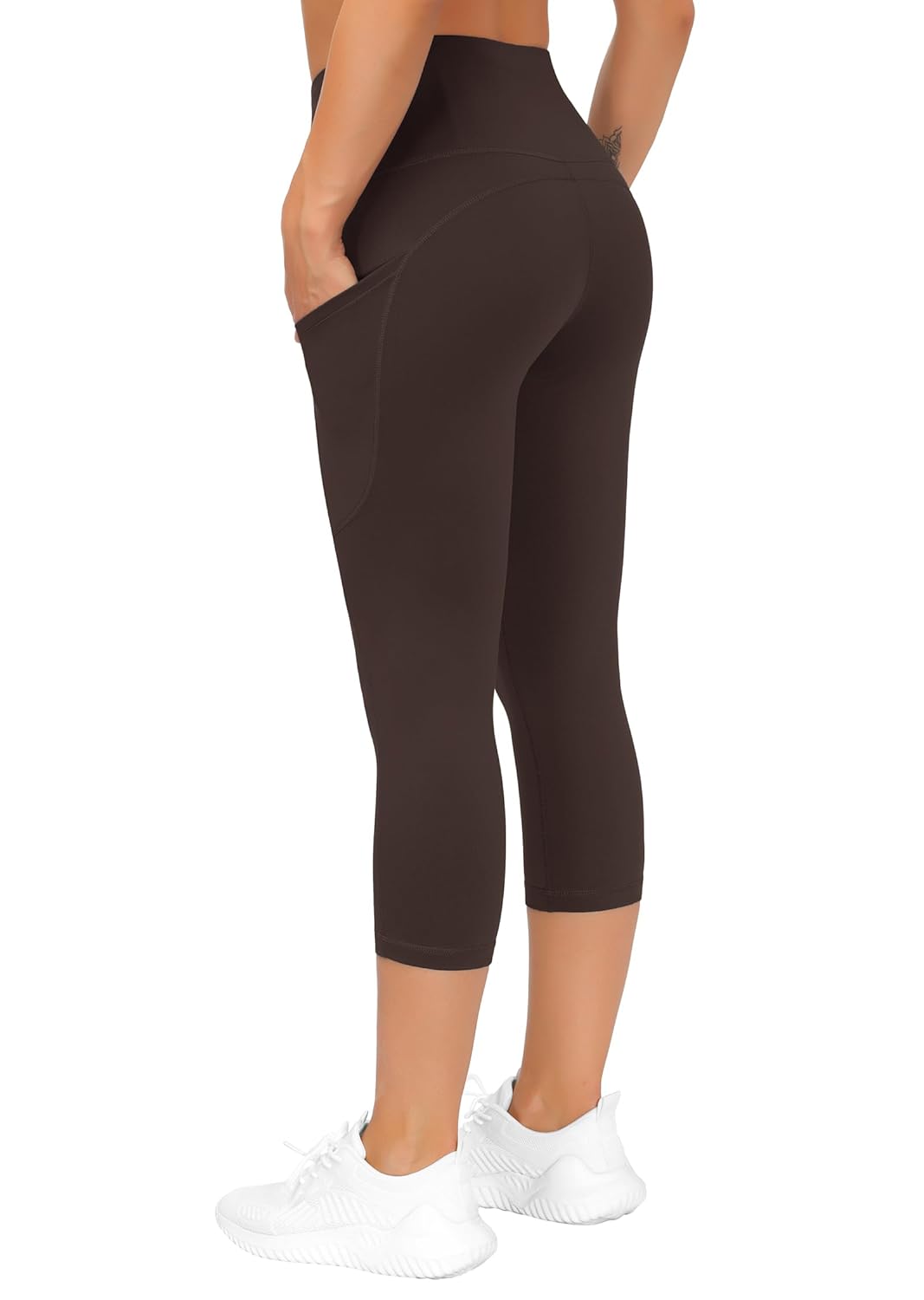 THE GYM PEOPLE Womens' Yoga Pants High Waist with Pocket Tummy Control