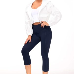 THE GYM PEOPLE Womens' Yoga Pants High Waist with Pocket Tummy Control