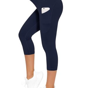 THE GYM PEOPLE Womens' Yoga Pants High Waist with Pocket Tummy Control