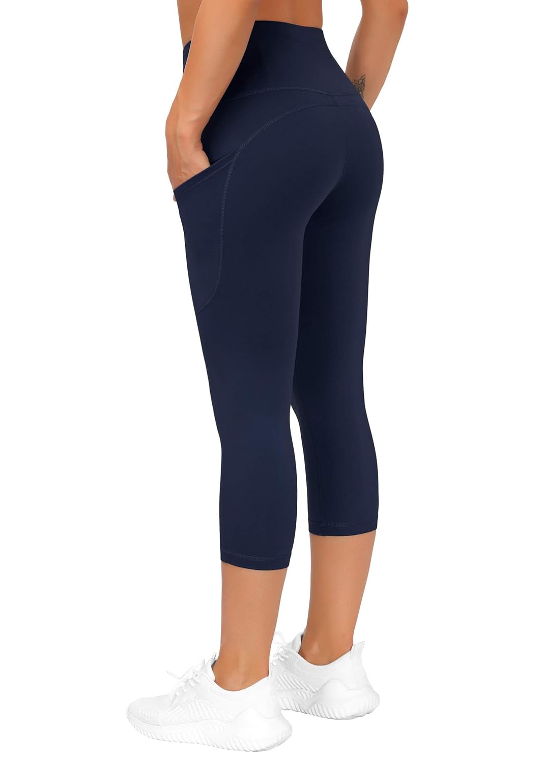 THE GYM PEOPLE Womens' Yoga Pants High Waist with Pocket Tummy Control