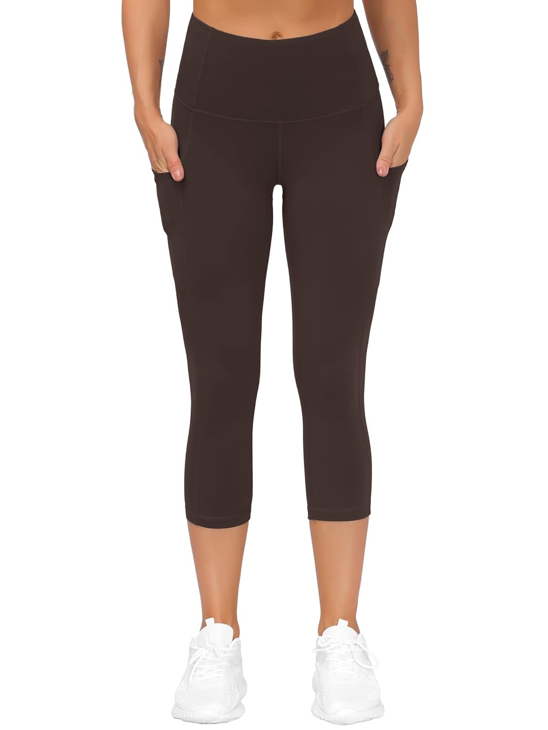 THE GYM PEOPLE Womens' Yoga Pants High Waist with Pocket Tummy Control