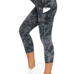 THE GYM PEOPLE Womens' Yoga Pants High Waist with Pocket Tummy Control
