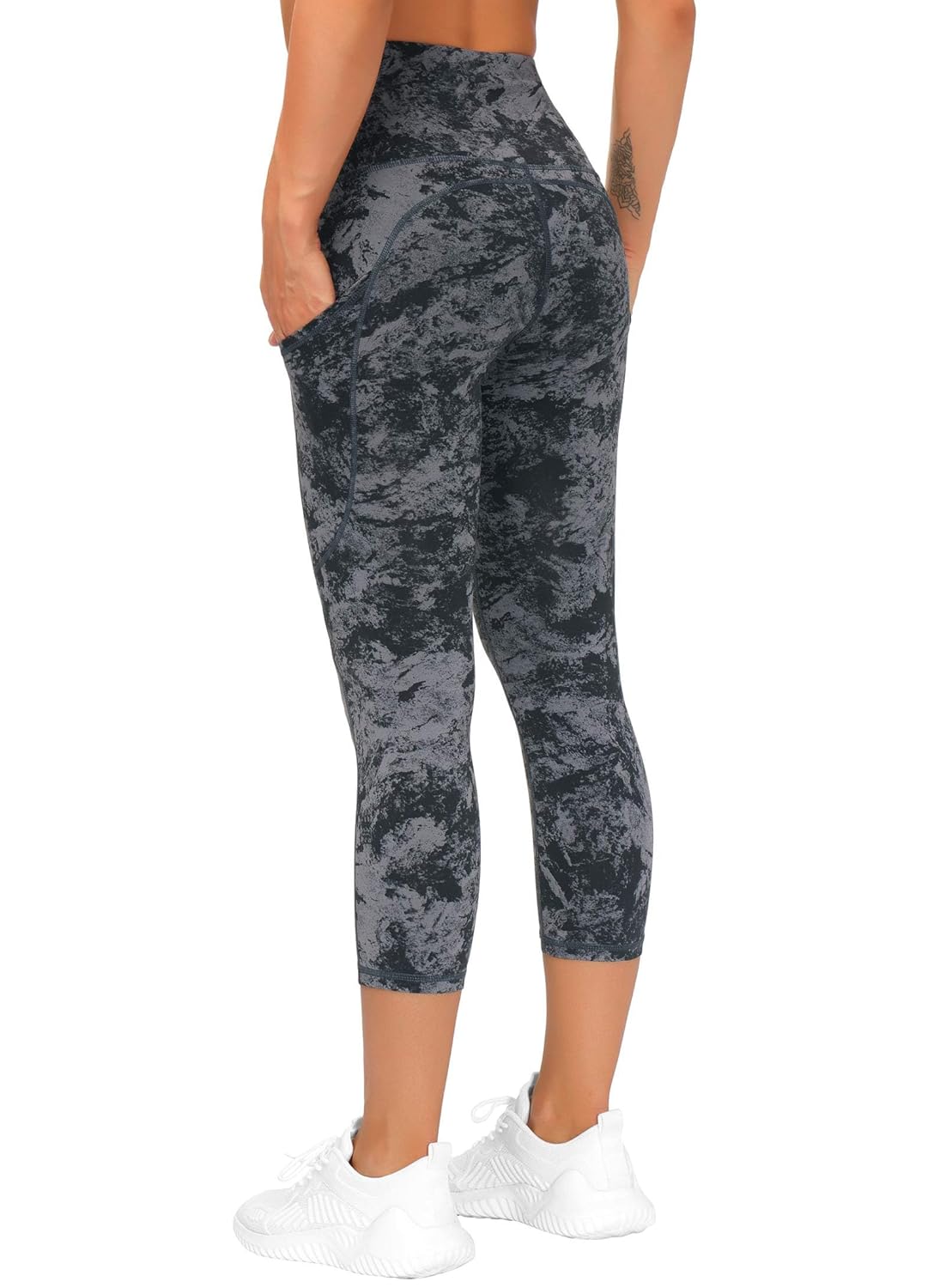 THE GYM PEOPLE Womens' Yoga Pants High Waist with Pocket Tummy Control