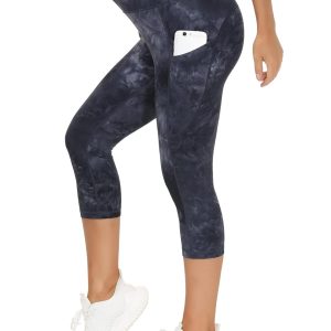 THE GYM PEOPLE Womens' Yoga Pants High Waist with Pocket Tummy Control