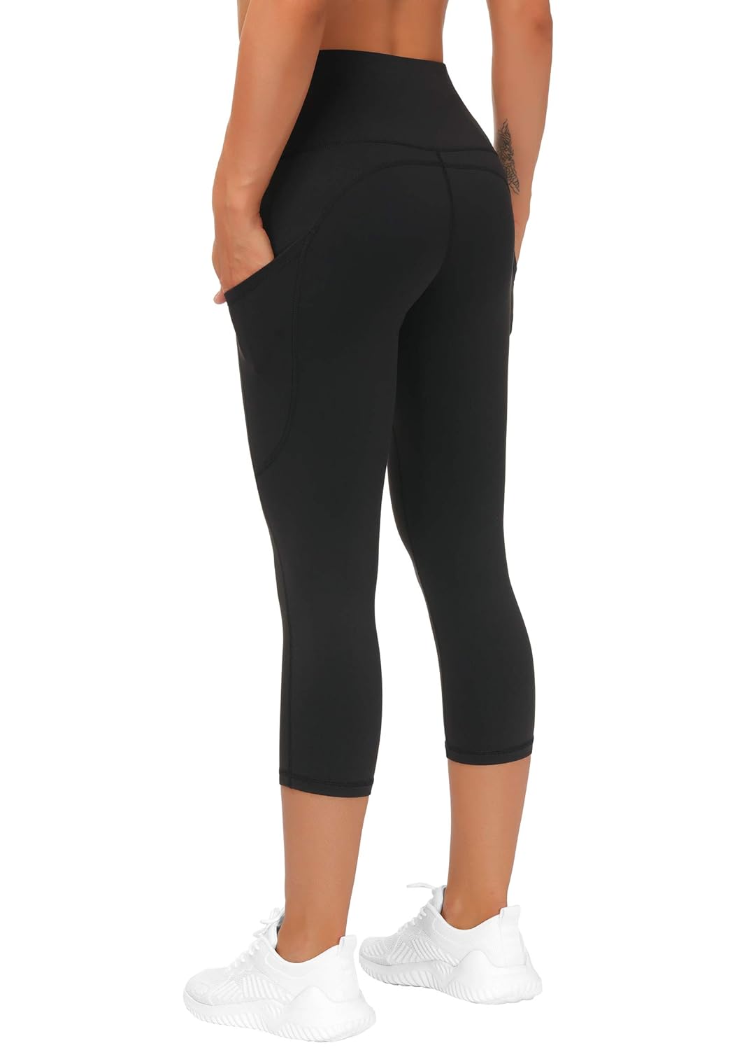 THE GYM PEOPLE Womens' Yoga Pants High Waist with Pocket Tummy Control