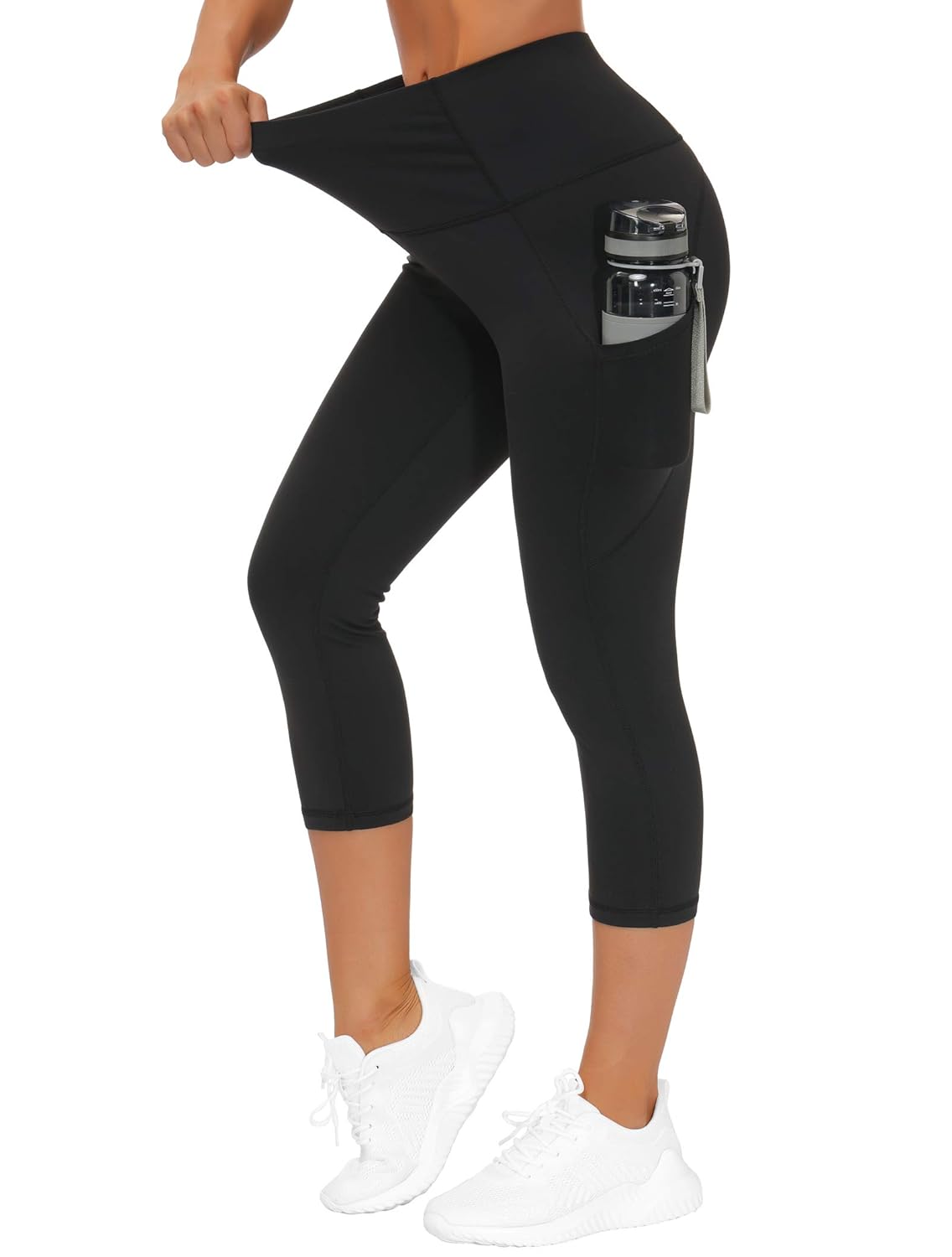 THE GYM PEOPLE Womens' Yoga Pants High Waist with Pocket Tummy Control