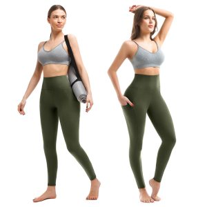 Walifrey Leggings with Pockets for Women, High Waisted Buttery Soft Womens Leggings for Gym Yoga Workout
