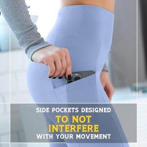 Walifrey Leggings with Pockets for Women, High Waisted Buttery Soft Womens Leggings for Gym Yoga Workout