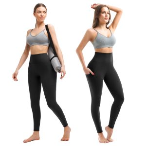 Walifrey Leggings with Pockets for Women, High Waisted Buttery Soft Womens Leggings for Gym Yoga Workout