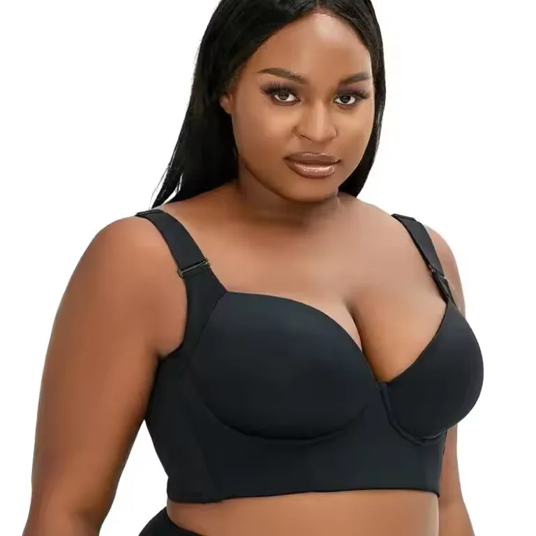 Wholesale Export Bra European American Style Cross-Border Factory Direct Nylon Plus Size Women Seamless Supportive Push-Up Bra