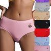Women's Cotton Bikini Brief Underwear Full Coverage Panties Floral Print Briefs for Ladies 12 Pack