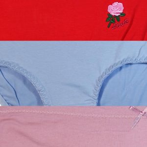 Women's Cotton Bikini Brief Underwear Full Coverage Panties Floral Print Briefs for Ladies 12 Pack