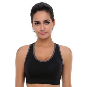 Women's Seamless Racerback Sports Bra High Impact Support Yoga Gym Workout Fitness