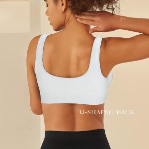 Womens Sports Bras, Yoga Comfort Seamless Stretchy Sports Bra for Women 3 Pack